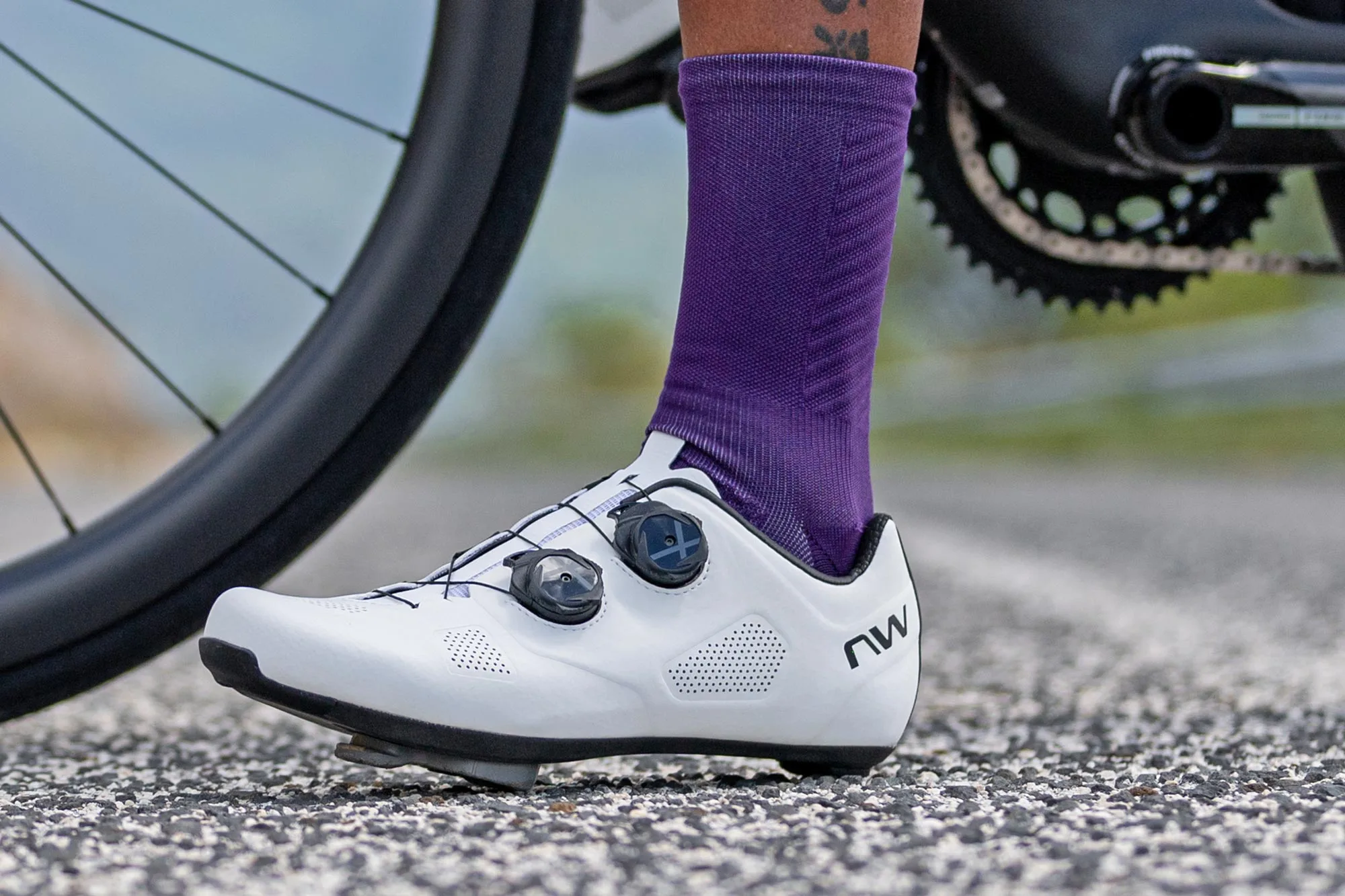 2025 Northwave Revolution revamped carbon-soled performance road bike shoes, side
