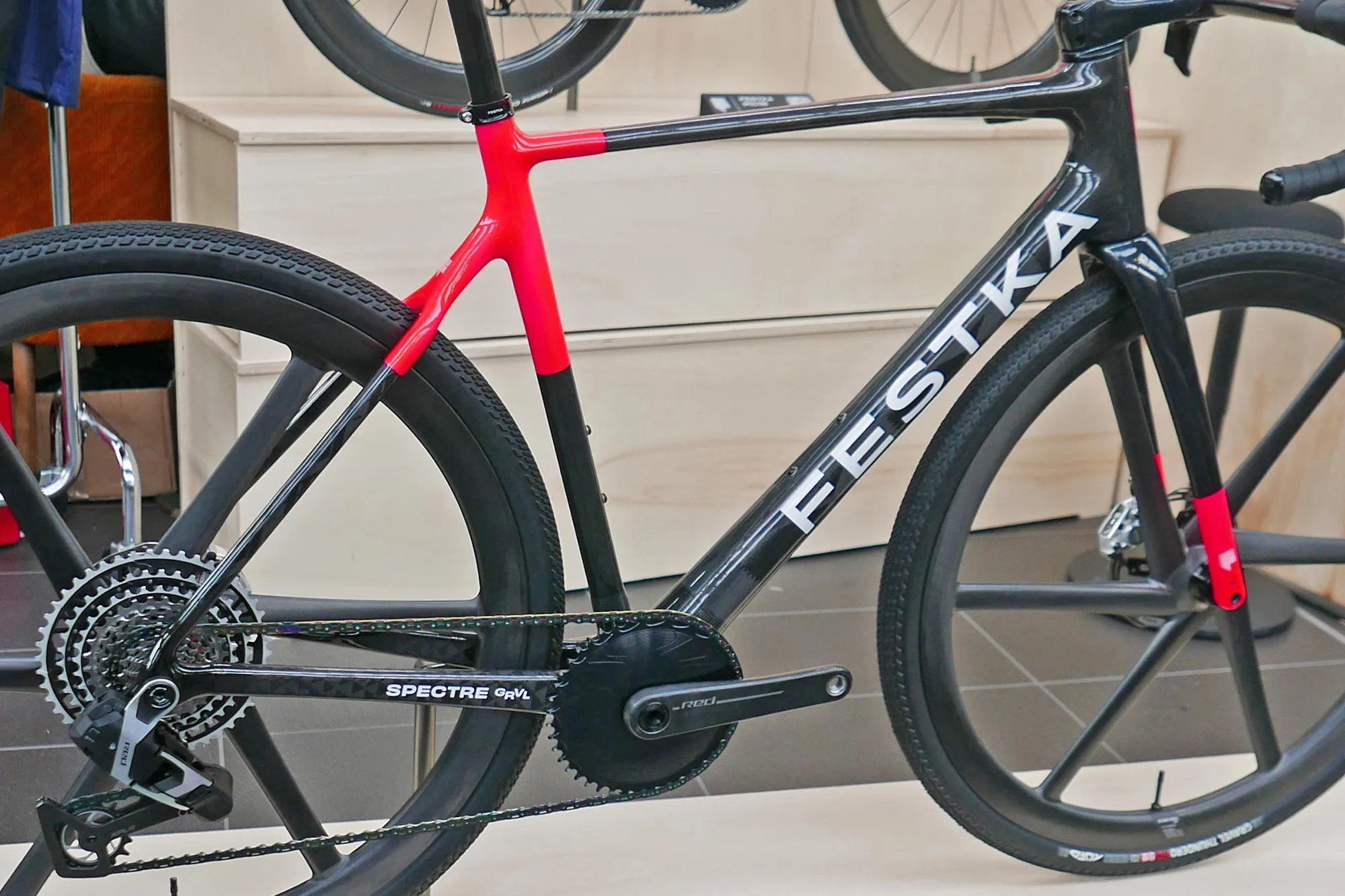 All-new Festka Spectre Gravel carbon gravel race bike debuted at Bespoked, frameset