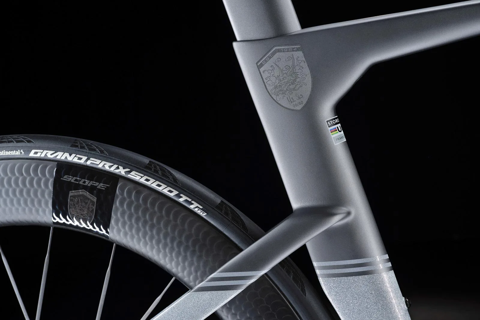 Storck 60th Signature edition bikes, custom dragon tattoo graphics
